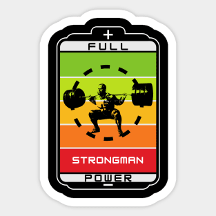 Strongman full power Sticker